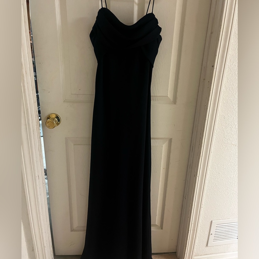 Navy formal floor length size 8